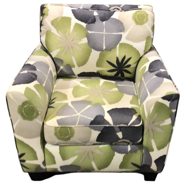 Multi Colored Floral Arm Chair