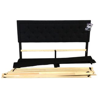 Black King Size Fabric Bed