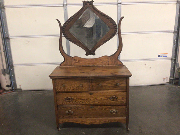 Antique dresser with mirror