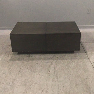 Dark Brown Coffee Table with Storage
