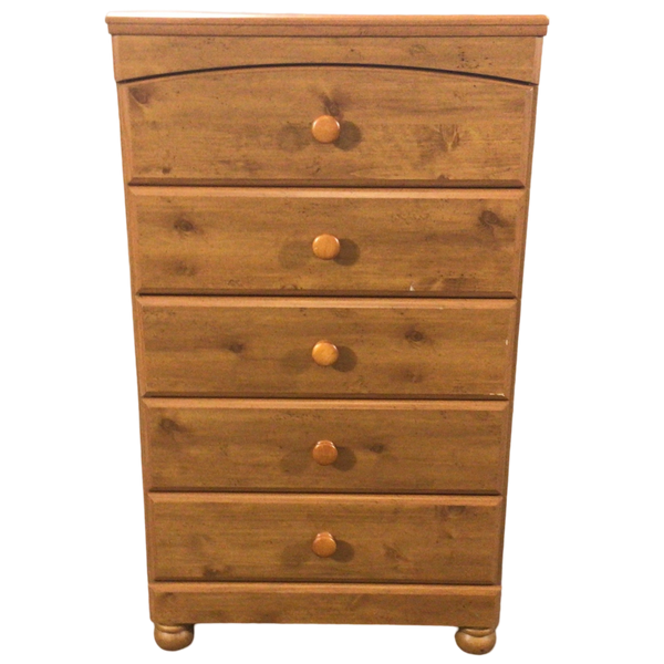 Five Drawer Pine Chest Of Drawers