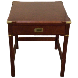 Brass Cornered End Table