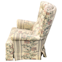 White Floral Print Recliner