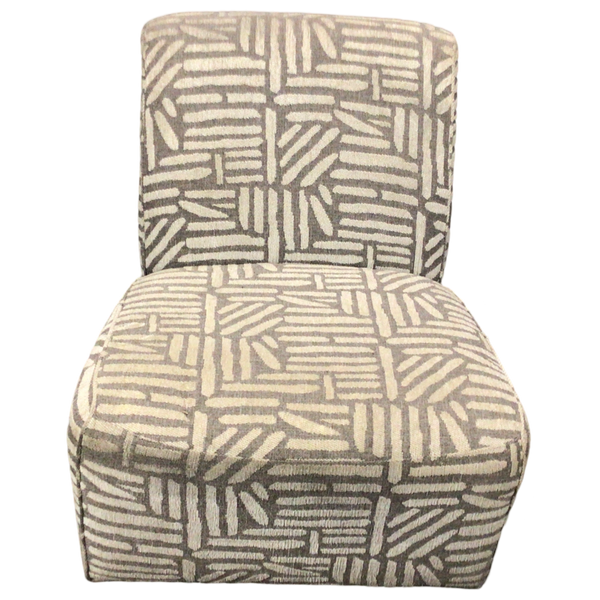 Gray And White Swivel Chair