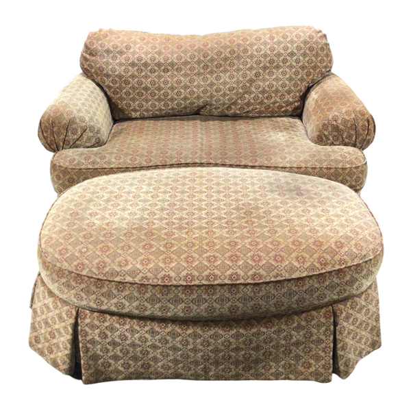 Broyhill Oversized Chair With Ottoman