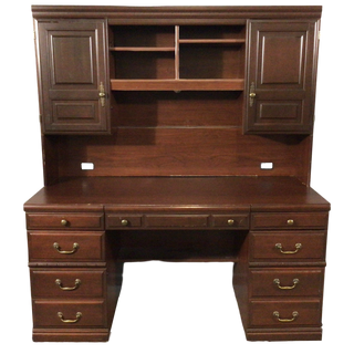 Executive Desk With Hutch