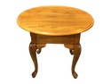 Oval Oak End Table