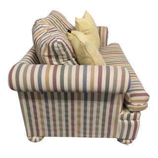 Multi Colored Striped Sleeper Loveseat