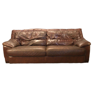 Brown Leather Couch