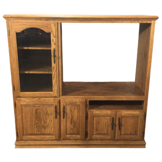 Oak Tv Entertainment Cabinet