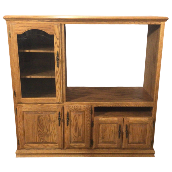 Oak Tv Entertainment Cabinet