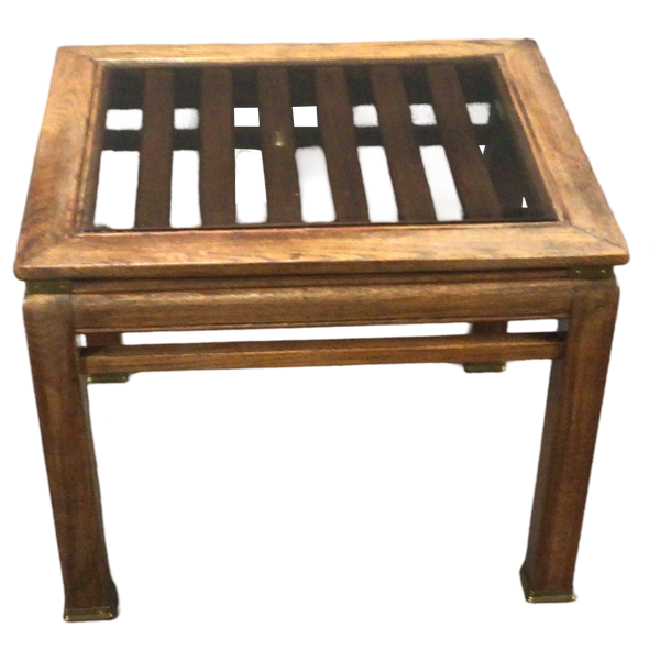 Wooden Glass-top Table