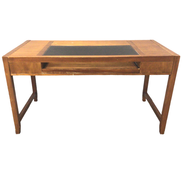 Single Drawer Glass Top Desk