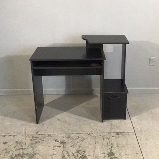 Black Desk with Shelf