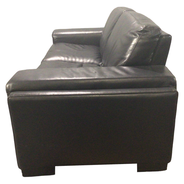 Black Leather Loveseat