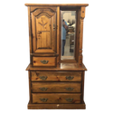 Tall Pine Dresser With Mirror