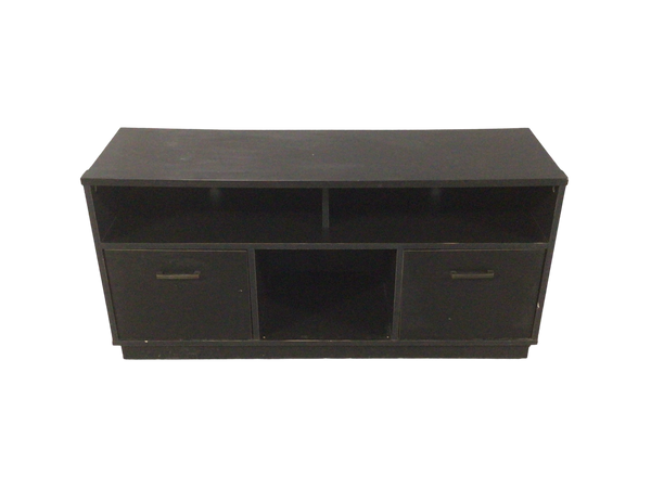 Black Two Door Tv Stand