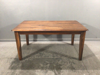 Wood dining table