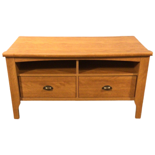 Oak Two Drawer Tv Stand