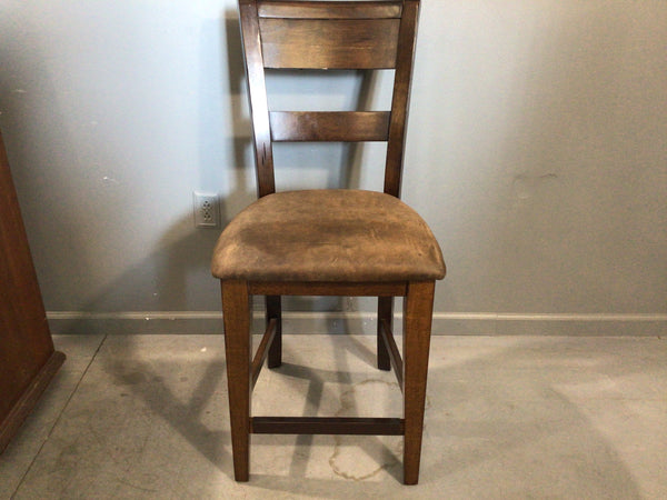 Distressed Leather Barstool