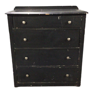 Black Four Drawer Chest Of Drawers