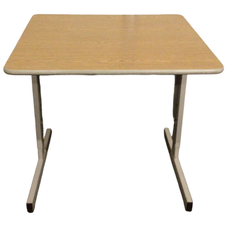 Small Metal Blond Top Desk