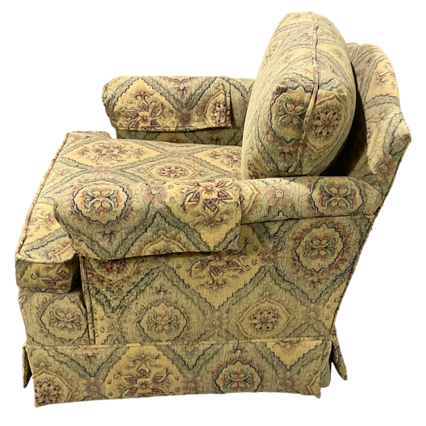 Skirted Floral Pattern Chair