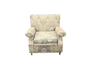 Vintage Multicolor Wavy Pattern Chair