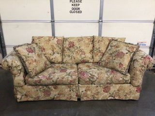 Floral Beige Sofa