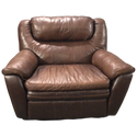 Oversized Brown Recliner