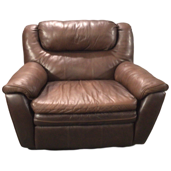 Oversized Brown Recliner