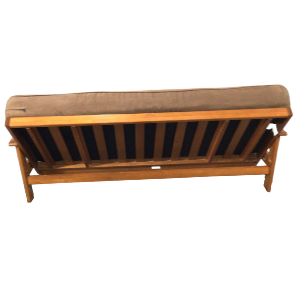 Brown Wooden Futon