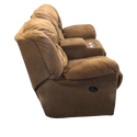 Brown Reclining Loveseat Sofa