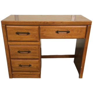Four Drawer Oak Desk