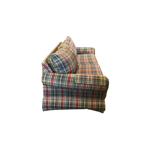 Flexsteel Plaid Hide A Bed Sofa