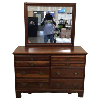 Six Drawer Dresser With Mirror