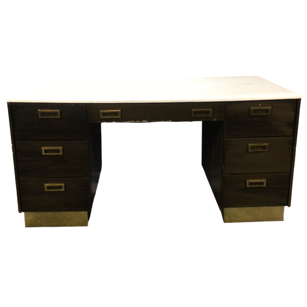 Five Drawer Desk With White Top