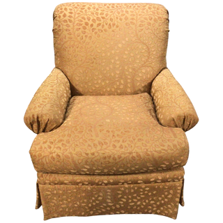 Gold Floral Arm Chair
