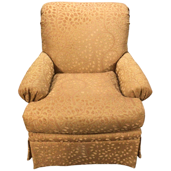 Gold Floral Arm Chair