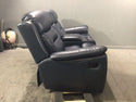 Dark blue reclining sofa