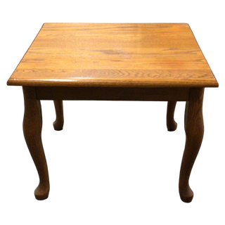 Solid Oak End Table