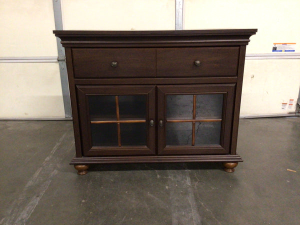 Dark two door tv stand