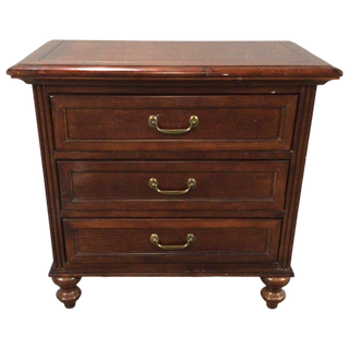 Three Drawer Mahogany Nightstand