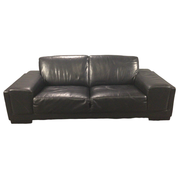 Black Leather Loveseat