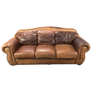 Brown Leather Sofa