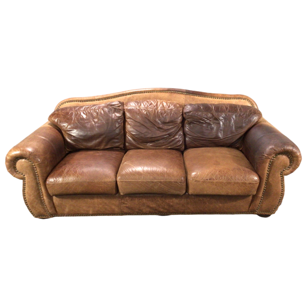 Brown Leather Sofa