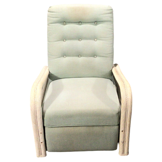 White Wicker Recliner