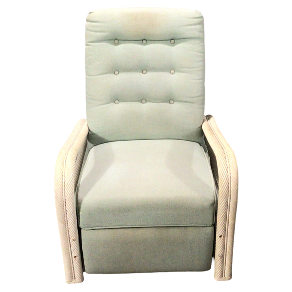 White Wicker Recliner