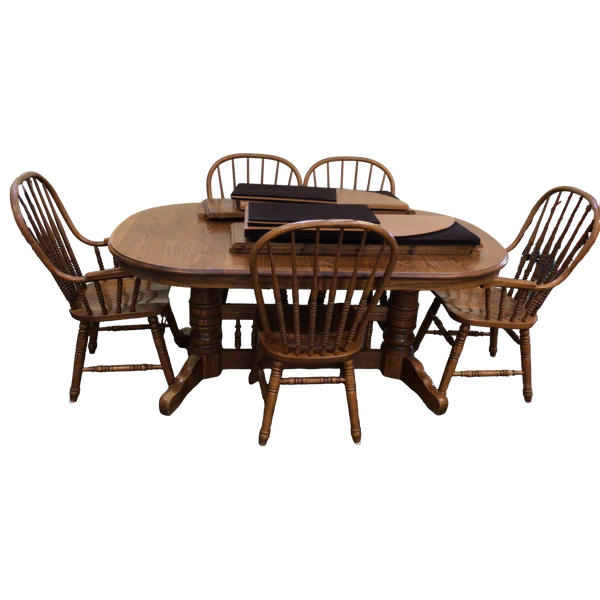 Six Piece Oak Dining Set