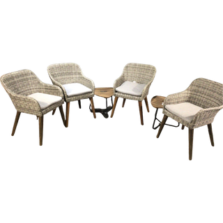 Five Piece Wicker Patio Set